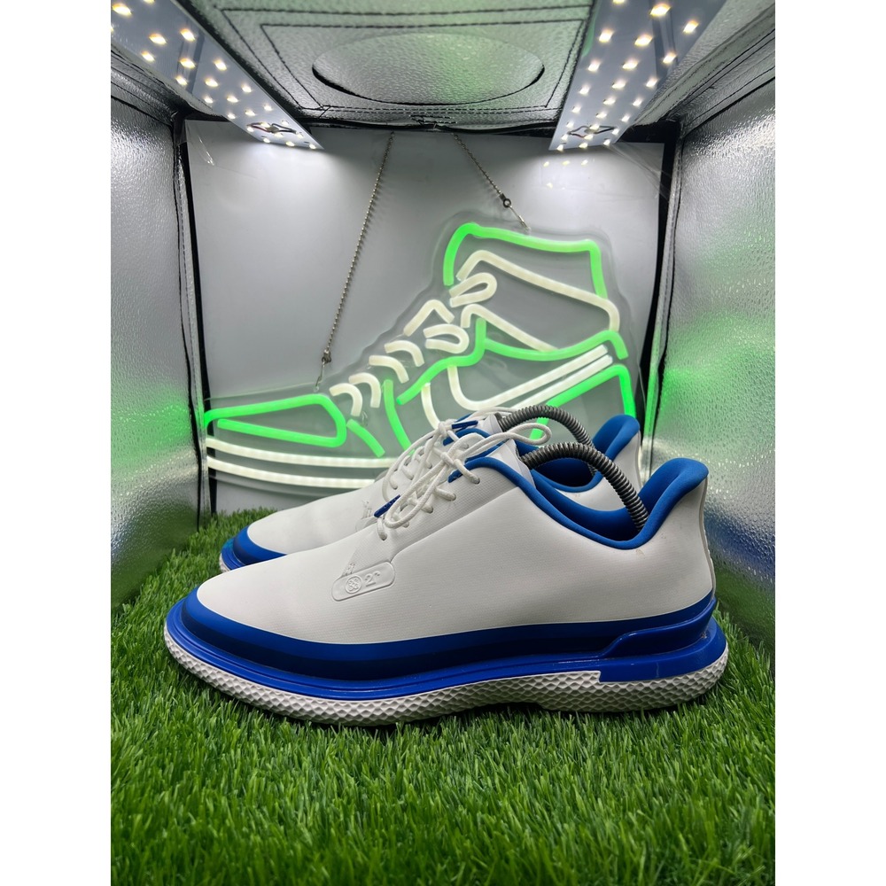 G/FORE Gallivanter TPU Mens Golf Shoes White Blue GMF000064 Size 9.5 US